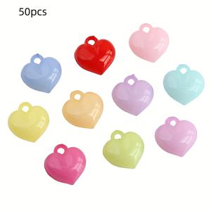 TEMU 50개 17mmx16mm 아크릴 젤리 캔디 하트 참 - DIY 마카롱 컬러 복숭아 하트 비즈, 팔찌, 귀걸이, 보석 만들기 액세서리, 보석 만들기 용품|재미있는 디자인|내구성 있는 아크릴, 캔디 비즈, 마카롱 컬러, 복숭아 하트, 보석 만들기 비즈|재미있는 디자인|내구성 있는 아크릴, 캔디 비즈, 보석 만들기 비즈, 보석 만들기