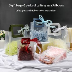 TEMU 15개 세트 휴대용 드로스트링 선물 가방, 결혼식 생일 가족 파티 발렌타인데이 휴가 여행용 토트백