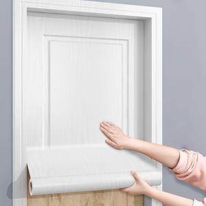 TEMU 80cm 폭 자체 접착 비닐 도어 스티커 - 방수 목재 무늬 벽지, 홈 입구용 쉬운 설치 탈부착 커버링, 매끄러운 패턴 일치, 내구성 있는 목재 문 리노베이션, 벽돌 스타일 장식, 이지인스톨 데코