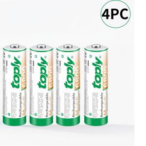 TEMU 8PCS/4PCS, Toply-고성능 충전식 배터리, 1.2V ; 내구성 강한 Ni-MH 배터리, 리모컨, 알람시계, 손전등 등에 적합. MP3 RC 장난감 LED 손전등 카메라 장난감 배터리용 충전식 배터리 셀. 할로윈
