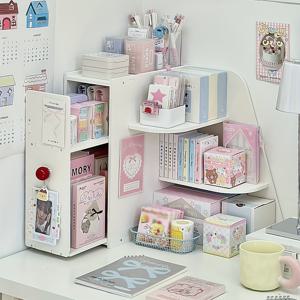 TEMU 공간 절약형 코너 책상 정리대 대형 서랍 포함 - 견고한 매트 마감, 홈 오피스용 컴팩트 코너 선반, 공부방, 침실 - 튼튼한 작업 공간 수납 캐비닛 서랍 정리함, 책상 보관, 현대적 미학, 내구성 있는 구조, 사무실 조직, 디자인, 고품질 제작, 사무직 종사자용, 책상 정리함/선반, 사무실 액세서리, 책장, 방 장식, 선반|책상