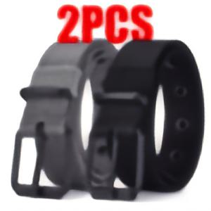 TEMU 2팩 남성용 내구성 나일론 벨트, 금속 사각 버클 | 통기성, 조절 가능, 업무, 여가, 일상 사용에 적합 | 검정, 회색, 네이비 블루, 군용 그린, 카키, 캐주얼 의상 | 조절 가능한 벨트 | 내구성 있는 벨트, 벨트