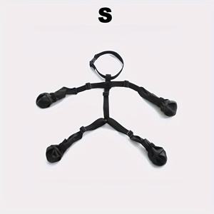 TEMU 모든 날씨에 적합한 조절형 방수 강아지 부츠 - 통기성과 부드러운 발바닥, 안전한 스냅식 고정, 내구성 있는 애완동물용 야외화, 산책·하이킹·도시탐험에 최적 (XS, S, M, L), PU 소재