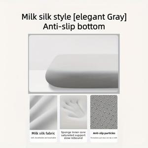 TEMU 10시간 지지력 & 슬로우 리바운드 리프트가 있는 인체공학적 메모리 폼 자동차 시트 쿠션 - 탈착식 커버, 장시간 운전, 사무실, 가정용 통기성 의자 패드 - 그레이/핑크/블루, 트럭, 책상 의자에 적합 (메모리 폼)