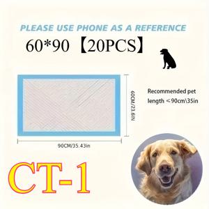 TEMU 1팩 대형 애완동물 소변 패드 CT-1 두꺼운 특대형 강아지 흡수 방수 일회용 훈련 매트, 강아지, 고양이, 아기 강아지에게 적합, 가정 정리 보조, XL 강아지 패드, 흡수 강아지 매트, 방수 장벽, 강력한 일회용|배변패드