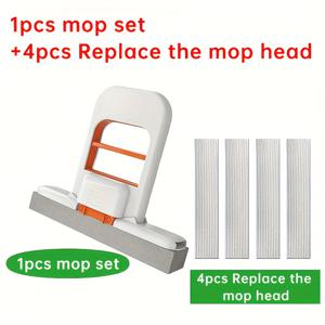 TEMU 다용도 미니 걸레 5개 세트 (걸레 1개 + 교체용 걸레 헤드 4개) - 건식/습식 겸용, 주방, 거실, 욕실, 차량 창문, 벽 청소용, 가볍고 휴대하기 쉬운 디자인, 욕실용 걸레,쉬운 보관,컴팩트 디자인,내구성 있는 플라스틱,고품질 걸레,다목적 걸레,사무실 유지보수,차량 소유자|물걸레청소기
