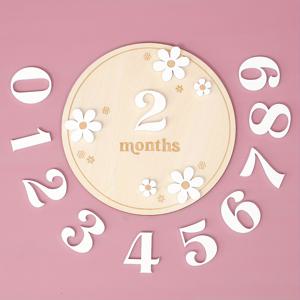 TEMU 1세 생일 기념을 위한 우아한 디자인의 나무 카드 세트 - 사진 촬영 소품 및 소중한 추억 표시 - 매월 성장 추적 및 임신 여정에 완벽