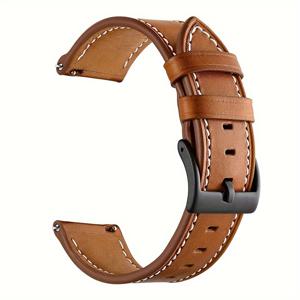 TEMU 20mm & 22mm 인조 가죽 스트랩 (Huawei, Samsung, Garmin, COROS, Suunto, Zeblaze, Tic, Xiaomi, Amazfit 스마트워치 호환) - 통기성, 땀 방지, 스타일리시 & 편안한 교체 밴드, 애플워치 밴드, 워치 스트랩, 애플 워치 스트랩, 워치스트랩, 애플워치 스트랩, 갤럭시워치스트랩