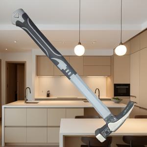 TEMU 내구성 강한 고탄소 클로 해머 - 미끄럼 방지 그립, 충격 흡수, 노력 절감 디자인, 전기공 및 목수용, 가정 유지보수에 이상적