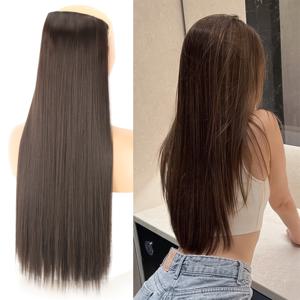 TEMU 22-32인치 긴 헤어피스, 합성클립형 여성용 일상 액세서리 5개입, 크리스마스/할로윈, Clipin Extensions, 페스티벌 Hair Extensions, 원피스 Extension, 자연스러운 Look의 합성 Hairpie, 가벼운 Weight의 Hair Acssory Set