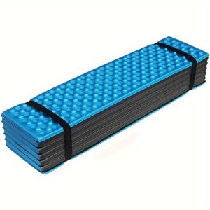 TEMU 1인용 휴대용 접이식 PE 폼 슬리핑 매트 - 경량 자동 팽창 침대 패드 (캐리 케이스 없음), 그린/옐로우/블랙/블루/틸, 방수 및 캠핑, 바닥, 매트리스 토퍼, 야외용 휴대가 편리한 매트