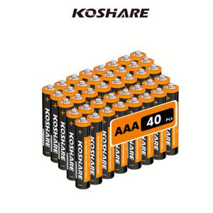 TEMU AAA 탄소 일회용 비충전식 배터리, 20/24/40/60개