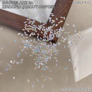 TEMU 100개 고급 오로라 보레알리스 눈꽃 네일 아트 라인스톤 - 반짝이는, 보석 DIY 매니큐어 & 파티 장식용, 무취, 네일 아트 참|네일|네일아트|매니큐어