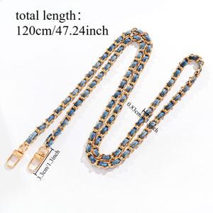 TEMU 1개 데님 스타일 폴리에스터 브레이드 체인과 알루미늄 합금 랍스터 클라스프, DIY 교체 가능한 크로스바디 백 스트랩, 폰 체인, 숄더백 액세서리, 지갑 만들기 용품, 내구성 있고 스타일리시한 일상용, 폰 체인 교체 | 다용도 백 액세서리 | 브레이드 체인 스타일, 지갑 스트랩, DIY 지갑 만들기