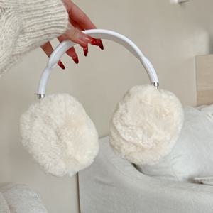 TEMU 애플 에어팟 맥스 무선 이어폰 보호 케이스용 플러시 멀티컬러 헤드밴드 커버