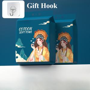 TEMU 240매/120매 2개입 대형 두꺼운 부드러운 메이크업 리무버 & 세안 타월, 가족용 패키지