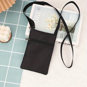 TEMU 여성용 조절 가능한 나일론 크로스바디 백 - 캐주얼 스타일 지퍼 클로저, 다중 수납공간 및 스트랩, 휴대폰, 열쇠, 필수품에 완벽한 폰 캐리어 백