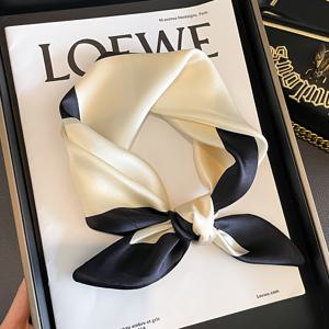 TEMU 여성을 위한 우아한 무화과 실크 스카프 - 부드럽고 통기성이 좋은, 따뜻한 사각형 넥 스카프, 세련된 리본 디자인 - 가을과 겨울에 완벽한 선물로 어머니에게 이상적인 선물