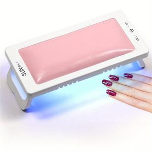 TEMU USB 접이식 PU 핸드헬드 네일 램프, 27개 LED 비즈 포함, 빠른 건조 젤 폴리쉬 드라이어, 노란변 방지, 여성 매니큐어 및 휴가 선물용