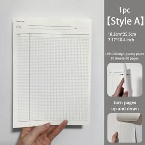 TEMU B5 그리드 코넬 노트북 - 30장/60페이지, 찢어내는 고품질 종이, 공부 노트, 회의 기록, 및 더 많은 것을 위한 이상적인 노트북, 학생 및 사무직원에게 적합, 학교용 노트북