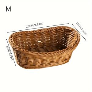 TEMU 노르딕 우편 인조 라탄 동전 은행 바구니 - 우아한 다기능 보관 정리함, 복잡한 직조 디자인, 가정 장식, 책상 정리, 창의적인 차 테이블 액센트, 책상 장식, 수공예품 스타일