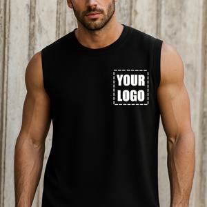 TEMU 남성용 맞춤형 슬리브리스 티셔츠 - 통기성이 뛰어난 빠른 건조, 로고, 텍스트, 또는 아이콘으로 앞뒤 맞춤 가능 - 세련된 크루 넥 캐주얼 여름 티셔츠 - 남성, 남자 친구, 또는 팀원에게 완벽한 선물, 개인화된 티셔츠 | 트렌디한 남성용 셔츠 | 통기성이 뛰어난 소재