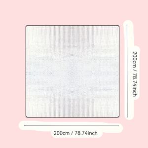 TEMU 1팩 초경량 휴대용 접이식 캠핑 매트, 내구성 있는 아웃도어 피크닉 비치 블랭킷 - 백패킹, 하이킹, 해변 여행용, 컴팩트하고 휴대 간편한 캠퍼 액세서리, 미니멀 디자인, 미끄럼 방지 표면, 커버, 여행 장비