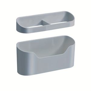 TEMU 2개 벽걸이 우산 거치대 - 드릴 필요 없는 방수 스탠드, 긴 & 접을 수 있는 우산용, 공간 절약형 현관 정리함, 내구성 있는 PP 플라스틱, 블랙, 다중 구획 모던 디자인, 우산 보관 솔루션, 튼튼한 구조