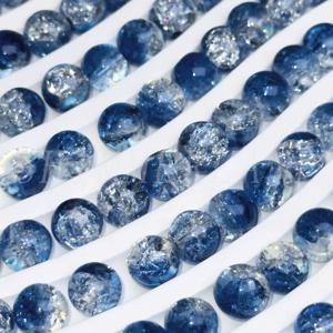 TEMU 50개 진한 블루 구형 비즈 - 8mm 대형 매끄러운 광택 유리 구체, 진한 네이비 블루 & 터키석 마블링 효과, 수제 DIY 주얼리 만들기, 목걸이, 팔찌, 귀걸이, 축제 및 일상 착용, 내구성 및 변색 방지, 홈 데코용 구형 비즈, 풍부한 블루 톤의 반짝이는 구형 비즈 (진한 블루, 네이비, 터키석) - 주얼리 공예에 이상적