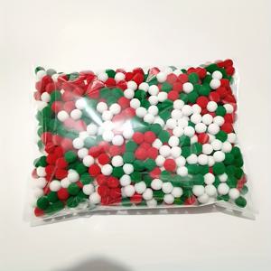 TEMU 1000개 1cm/0.39인치 크리스마스 폼폼 세트 - 빨강, 초록, 흰색 혼합 수제 폼폼, DIY 공예 프로젝트, 크리스마스, 부활절, 어머니날, 발렌타인데이 및 매장 장식용