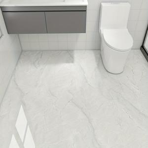 TEMU 자착식 욕실 벽지 - 간편한 부착, 모던 그레이/화이트/중성적인 색상 스킴 - 욕실, 주방에 적합