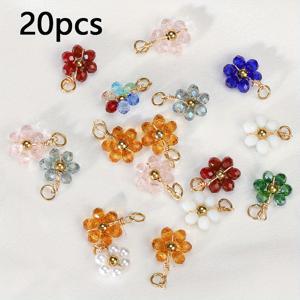 TEMU 20개의 스테인레스 스틸으로 만든 꽃 모양의 인공 비즈를 사용하여 DIY 보석 만들기, 귀걸이, 목걸이, 팔찌 포함