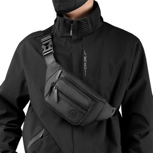 TEMU 야외용 멀티펑셔널 허리팩, 남성용 경량 크로스바디 가슴가방 벨트백, 캐주얼 휴대폰 지갑 사이클링 백|힙색|핸드폰가방|핸드폰스트랩