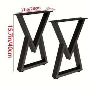 TEMU 산업용 가구 테이블 다리, 금속 헤비듀티 사각 튜브, 높이 15.7인치, 의자/벤치 또는 커피 & 엔드 사이드 테이블용 – 블랙 2개 세트 (DIY), DIY 가구,의자 다리,현대식 가구 다리,산업 디자인,가구 다리 세트,DIY 애호가