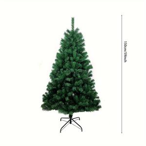 TEMU 클래식 스타일 인공 크리스마스 트리 – 조립이 쉬운 고품질 가문비 나무 복제품, 가정, 사무실 및 파티 장식용 – 올 시즌 그린 인조 나무, 조명 없음, 비전기, 크리스마스, 할로윈, 새해 등에 이상적