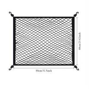 TEMU 픽업 트럭용 피트 나일론 카고 넷 - 캠핑 및 여행 수하물용 탄성 침대 정리함