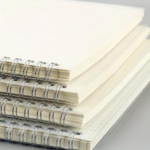 TEMU 4개 세트의 A5 스피럴 그리드 노트북, 유연한 플라스틱 커버와 구멍이 있는 페이지, 학생, 수학, 공학에 이상적인 - 흰색 종이, 학술 용품 | 쌓을 수 있는 노트북 | 내구성 있는 스피럴 바인딩, 그리드 종이 노트북|북커버