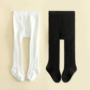 TEMU 2팩 레깅스 타이츠, 바디슈트 양말, 블랙 팬티스타킹, 화이트 팬티스타킹, 사계절용 단색 타이트 팬츠