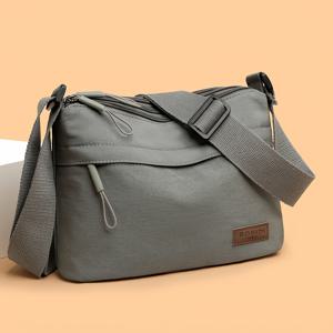 TEMU 여성용 나일론 크로스바디 백 - 다기능 조절 가능한 스트랩, 지퍼 클로저 & 넉넉한 내부 공간, 캐주얼 및 전문가용 - 내구성 있는 폴리에스터 안감 - 회색/베이지/핑크/블랙, 스타일리시 액세서리, 견고한 구조|미니크로스백|인테리어소품