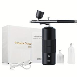 TEMU 다기능 무선 스프레이 건 세트 - 충전식, 휴대용 스프레이 건, 헤어드레싱, 네일 아트, 케이크 장식 및 메이크업에 적합, USB 충전 가능, 청소가 쉬움