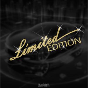 TEMU 1pc 반짝이는 하트 비닐 스티커 - 