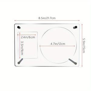 TEMU 우아한 HD 아크릴 CD 사진 프레임 - 가공된 표면의 수평 디스플레이 스탠드, 한국 아이돌 카드 및 생일 증명서, 음악 CD 호환 가능 - K-POP 팬과 음악 애호가를 위한 경량 테이블 장식, 내구성 있는 아크릴 구조, 디자인, 투명한 구성, 홈 데코레이터용 - 생일 또는 기념일 선물로 이상적