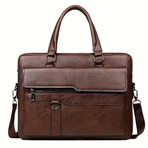 TEMU 남성용 핸드백, 숄더백, 레트로 브리프케이스, 비즈니스 랩탑 가방, 크로스바디 메신저 백|미니크로스백|노트북가방|남자서류가방