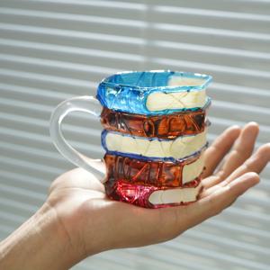 TEMU 신규 3D 핫셀링 유리컵, 창의적인 그림책 디자인 머그잔, 스타일리시 홈용 커피 & 티 텀블러, 트렌디한 여름 물병, 독특한 오피스 라떼 컵