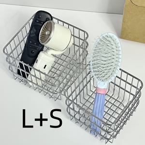 TEMU 2개/1개 정사각형 수납 바구니, 커피 캡슐, 잡화 및 욕실용품 정리함 - 데스크탑 정리, 클래식 디자인, 바구니, 내식성 소재, 튼튼한 구조, 다목적 컨테이너, 홈 오거나이저, 뷰티 애호가, 선반 바구니|욕실선반|화장실선반