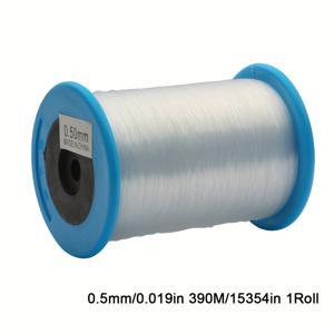 TEMU 대형 스풀 투명 비신축 스트링 코드 - 투명, 비신축, 보석 제작, 비즈, 공예용 - DIY 프로젝트, 목걸이, 팔찌, 귀걸이 디자인에 이상적 - 비즈, 실, 와이어와 호환 가능 - 공예 필수품, 비즈 재료, 매끄러운 질감, 고품질 실, 공예 실, 공예 애호가, 보석 제작 재료, 팔찌/브라질리안 팔찌 제작, 팔찌 제작 재료, 비즈 실|비즈목걸이