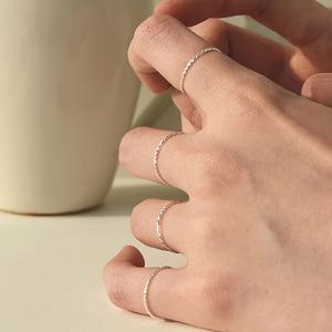 TEMU 여성용 초슬림 별하늘 너클 링 4pcs 세트, 심플 밴드 손가락 반지 및 발가락 관절 (선물 상자 없음)