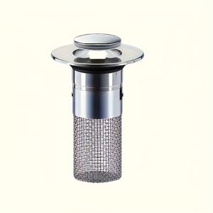 TEMU 1개 접이식 배수구 플러그 (헤어 필터 네트 포함), 304 스테인리스 스틸 + 크롬 도금 플라스틱, 3.4-3.99cm 배출구 직경에 적합, 플라스틱 및 304 스테인리스 스틸 재질, 욕실 싱크대 배수구 덮개, 싱크대 배수구 덮개