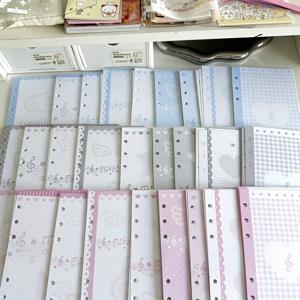 TEMU 27장 한국 드라마 K-Pop 바인더 리필 용지 - A6 사이즈 컬러 코드 스파이럴 노트북, 한글 글자, 카와이 패턴, 저널 용품, 한국어 학습, 오피스 & 플래너 리필