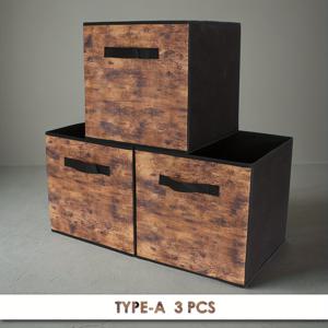 TEMU 손잡이가 있는 접이식 수납 상자 3개 세트, 옷, 담요, 책, 장난감용 비직물 바구니, 가정용 옷장 정리함, 공간 절약형 옷장, 침실, 홈, 기숙사용 액세서리